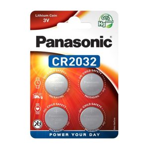 PANASONIC gombelem (CR2032EL/4BP, 3V, lítium) 4db/csomag