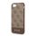 CG MOBILE GUESS 4G Stripe műanyag telefonvédő (textil hátlap) BARNA Apple iPhone 7 4.7, Apple iPhone 8 4.7, Apple iPhone SE 2 (2020), Apple iPhone SE 3 (2022)