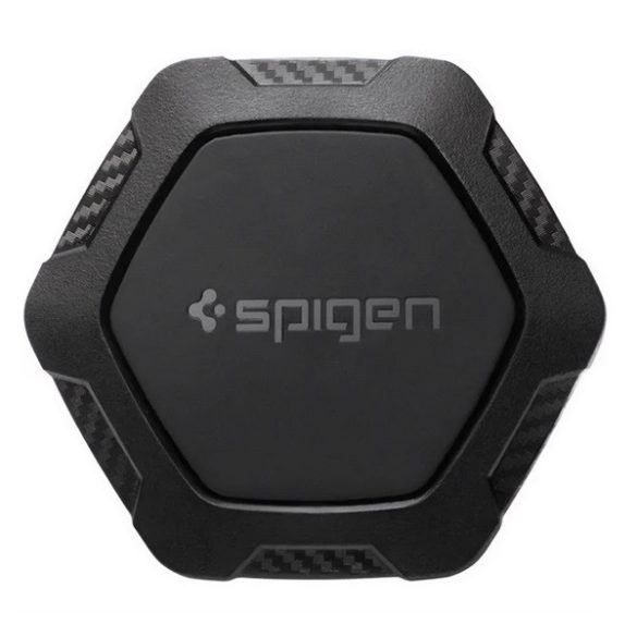 SPIGEN KUEL SIGNATURE QS11 autós tartó (szellőzőre, mágneses, 360°) FEKETE 