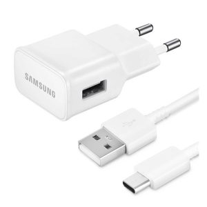 SAMSUNG hálózati töltő USB aljzat (10W + EP-DN930E Type-C kábel) FEHÉR