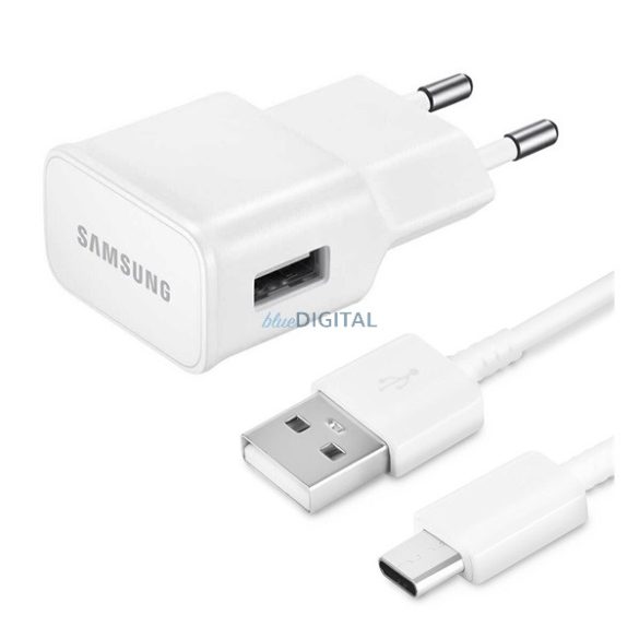 SAMSUNG hálózati töltő USB aljzat (10W + EP-DN930E Type-C kábel) FEHÉR