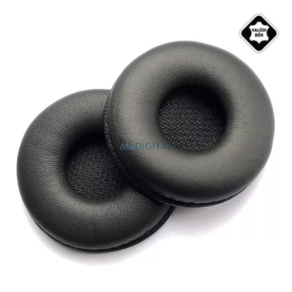 Bluetooth fülhallgató fülpárna (valódi bőr, 1 pár/2db) FEKETE Jabra Pro 9400/900