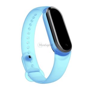 Pótszíj (egyedi méret, szilikon, állítható) VILÁGOSKÉK Xiaomi Mi Band 5, Xiaomi Mi Band 7, Xiaomi Mi Band 6 NFC, Xiaomi Mi Band 6