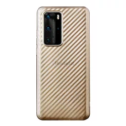   Szilikon telefonvédő (karbon minta) ARANY Huawei P40 Pro 5G