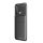 Szilikon telefonvédő (közepesen ütésálló, légpárnás sarok, karbon minta) FEKETE Huawei Y6p