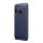 Szilikon telefonvédő (közepesen ütésálló, légpárnás sarok, szálcsiszolt, karbon minta) SÖTÉTKÉK Huawei P40 Lite E / Y7p