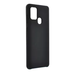   Szilikon telefonvédő (matt) FEKETE Samsung Galaxy A21s (SM-A217F)