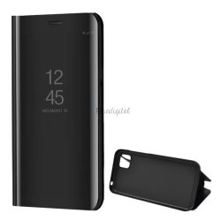   Tok álló (aktív FLIP, oldalra nyíló, asztali tartó funkció, tükrös felület, Mirror View Case) FEKETE Huawei Y5p, Honor 9S