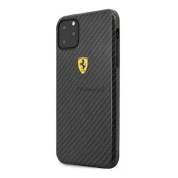  CG MOBILE Ferrari Scuderia műanyag telefonvédő (karbon minta) FEKETE Apple iPhone 11 Pro Max