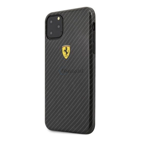 CG MOBILE Ferrari Scuderia műanyag telefonvédő (karbon minta) FEKETE Apple iPhone 11 Pro Max