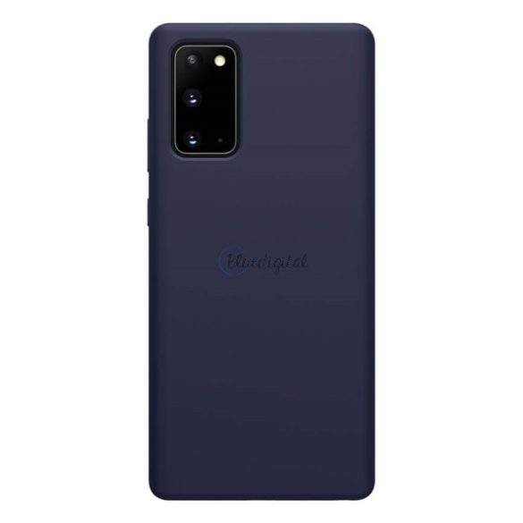NILLKIN FLEX PURE szilikon telefonvédő (ultravékony, környezetbarát, mikrofiber plüss belső, matt) SÖTÉTKÉK Samsung Galaxy Note 20 (SM-N980F), Samsung Galaxy Note 20 5G (SM-N981F)