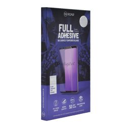   ROAR képernyővédő üveg (5D full glue, íves, teljes felületén tapad, tok barát, karcálló, 0.3 mm, 9H) FEKETE Huawei Y5p, Honor 9S