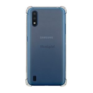 Szilikon telefonvédő (közepesen ütésálló, légpárnás sarok) ÁTLÁTSZÓ Samsung Galaxy M01 (SM-M015F)