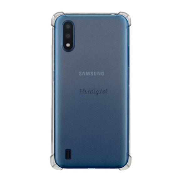Szilikon telefonvédő (közepesen ütésálló, légpárnás sarok) ÁTLÁTSZÓ Samsung Galaxy M01 (SM-M015F)
