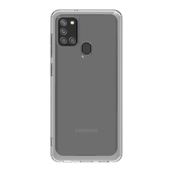Designed for SAMSUNG szilikon telefonvédő (közepesen ütésálló, légpárnás sarok) ÁTLÁTSZÓ Samsung Galaxy A21s (SM-A217F)