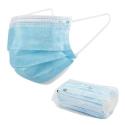   Szájmaszk (3 rétegű, gumis fülpánt, 50db/doboz) VILÁGOSKÉK 