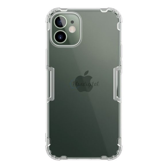 NILLKIN NATURE szilikon telefonvédő (közepesen ütésálló, légpárnás sarok, 0.6 mm, ultravékony) ÁTLÁTSZÓ Apple iPhone 12 mini
