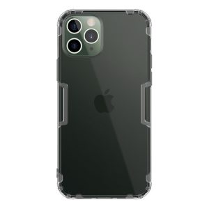 NILLKIN NATURE szilikon telefonvédő (közepesen ütésálló, légpárnás sarok, 0.6 mm, ultravékony) SZÜRKE Apple iPhone 12, Apple iPhone 12 Pro