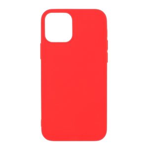 Szilikon telefonvédő (matt) PIROS Apple iPhone 12, Apple iPhone 12 Pro