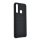 Szilikon telefonvédő (matt, mikrofiber plüss karcolásmentesítő belső, prémium) FEKETE Huawei Y6p