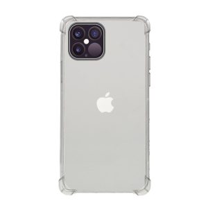 Szilikon telefonvédő (közepesen ütésálló, légpárnás sarok) ÁTLÁTSZÓ Apple iPhone 12 Pro, Apple iPhone 12