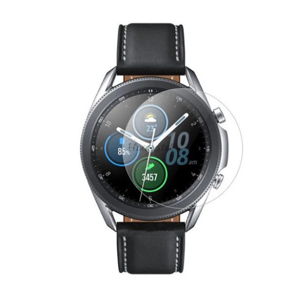 Kijelzővédő üveg (2.5D, lekerekített szél, karcálló, 9H) ÁTLÁTSZÓ Samsung Galaxy Watch 3 41mm (SM-R850)
