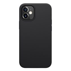   NILLKIN FLEX PURE szilikon telefonvédő (ultravékony, környezetbarát, mikrofiber plüss belső, matt) FEKETE Apple iPhone 12 mini