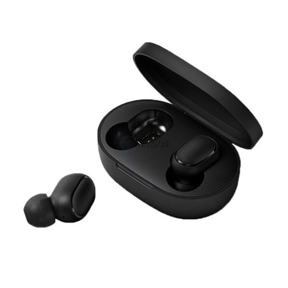 XIAOMI AirDots/EarBuds Basic 2 bluetooth fülhallgató SZTEREO (v5.0, TWS, extra mini + töltőtok) FEKETE