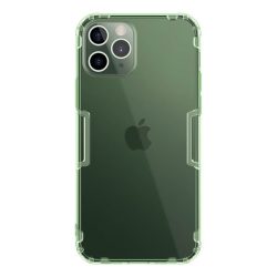   NILLKIN NATURE szilikon telefonvédő (közepesen ütésálló, légpárnás sarok, 0.6 mm, ultravékony) SÖTÉTZÖLD Apple iPhone 12, Apple iPhone 12 Pro