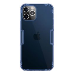   NILLKIN NATURE szilikon telefonvédő (közepesen ütésálló, légpárnás sarok, 0.6 mm, ultravékony) SÖTÉTKÉK Apple iPhone 12, Apple iPhone 12 Pro