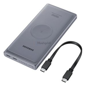 SAMSUNG vésztöltő Type-C aljzat (10000mAh, 25W, gyorstöltő, wireless) SZÜRKE