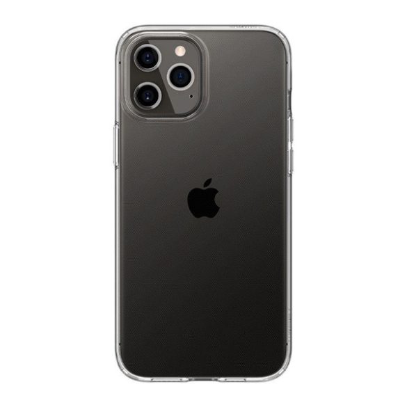 SPIGEN LIQUID CRYSTAL szilikon telefonvédő (közepesen ütésálló, légpárnás sarok) ÁTLÁTSZÓ Apple iPhone 12, Apple iPhone 12 Pro