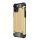 Defender műanyag telefonvédő (közepesen ütésálló, légpárnás sarok, szilikon belső, fémhatás) ARANY Apple iPhone 12, Apple iPhone 12 Pro