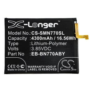 CAMERON SINO Li-Polymer akku (3.85V/4300mAh, Samsung EB-BN770ABY kompatibilis) FEKETE Samsung Galaxy Note 10 Lite (SM-N770F)