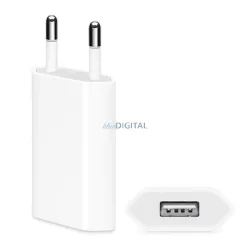   APPLE hálózati töltő USB aljzat (5W, MD813ZM/A utód) FEHÉR Apple iPhone 2G, iPhone 8 4.7, iPhone 3G