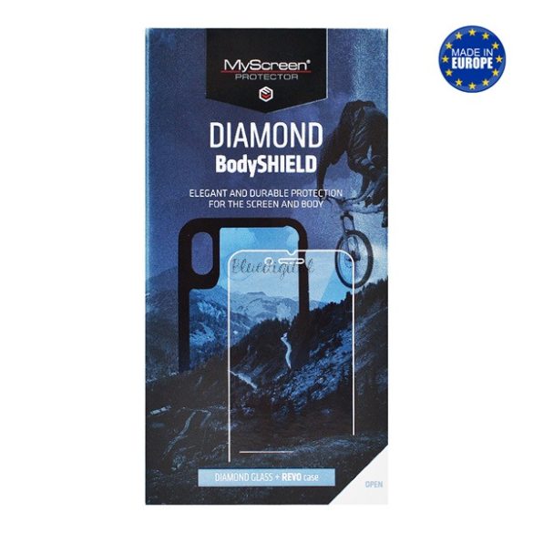 MYSCREEN DIAMOND REVO BODYSHIELD képernyővédő üveg (karcálló, tokbarát, 0.33mm, 9H, NEM íves + telefonvédő) FEKETE Apple iPhone 11, Apple iPhone XR 6.1