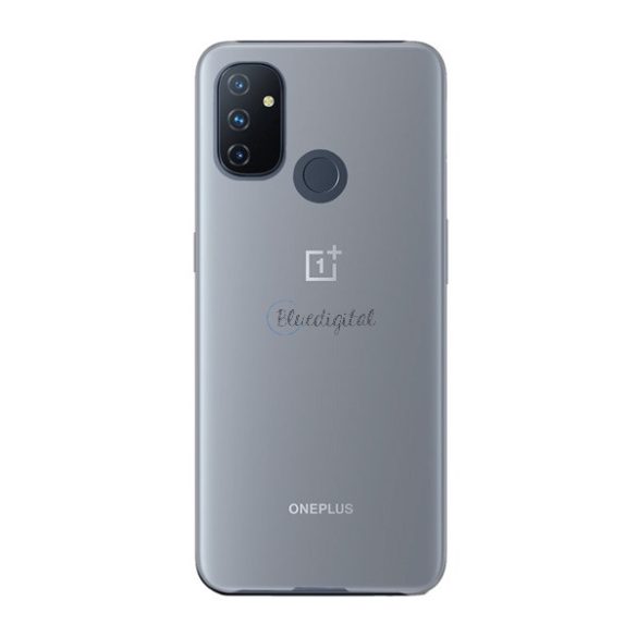 Műanyag telefonvédő (gumírozott) ÁTLÁTSZÓ OnePlus Nord N100