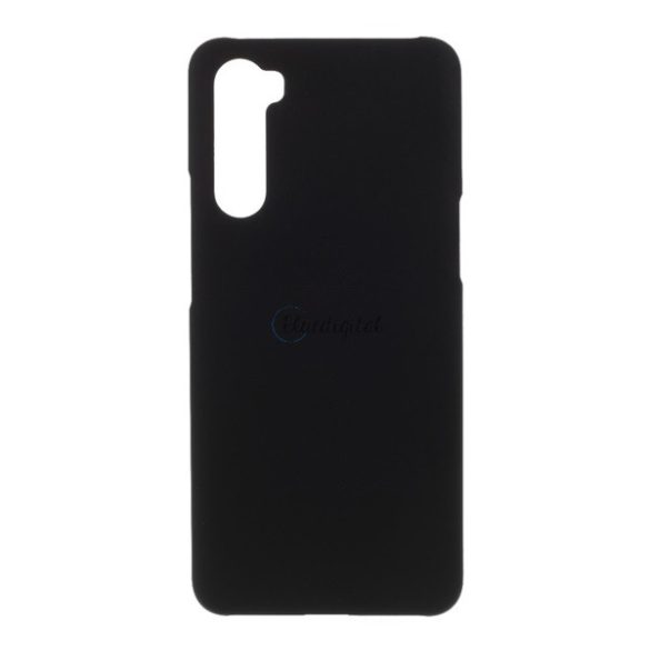 Műanyag telefonvédő (gumírozott) FEKETE OnePlus Nord