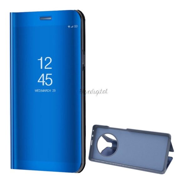 Tok álló (aktív FLIP, oldalra nyíló, asztali tartó funkció, tükrös felület, Mirror View Case) KÉK Huawei Mate 40 Pro