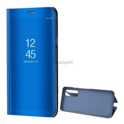   Tok álló (aktív FLIP, oldalra nyíló, asztali tartó funkció, tükrös felület, Mirror View Case) KÉK Huawei P Smart (2021)