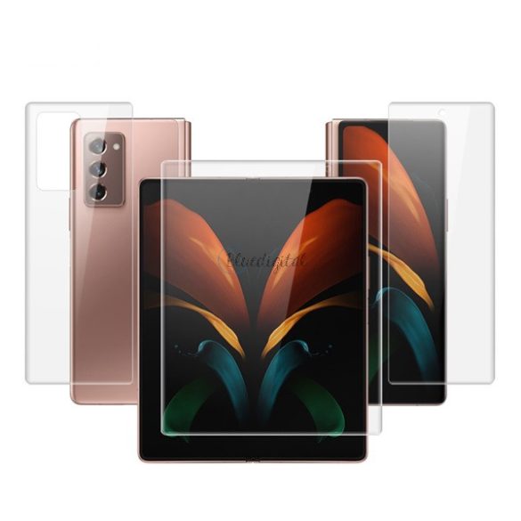 IMAK képernyővédő fólia 3db (full screen, íves részre, öntapadós PET, 0.15mm + hátlapi fólia) ÁTLÁTSZÓ Samsung Galaxy Z Fold2 5G (SM-F916)