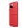 Szilikon telefonvédő (közepesen ütésálló, légpárnás sarok, szálcsiszolt, karbon minta) PIROS Samsung Galaxy A42 5G (SM-A425F)