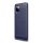 Szilikon telefonvédő (közepesen ütésálló, légpárnás sarok, szálcsiszolt, karbon minta) SÖTÉTKÉK Samsung Galaxy A42 5G (SM-A425F)