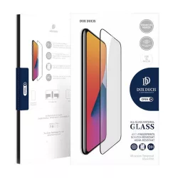   DUX DUCIS képernyővédő üveg (2.5D full glue, teljes felületén tapad, tokbarát, karcálló, 0.3mm, 9H) FEKETE Apple iPhone 12 Pro, Apple iPhone 12
