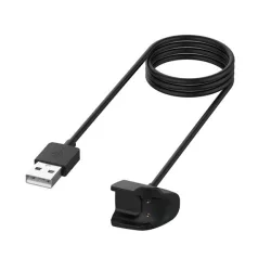   Töltőkábel USB (mágneses, 100cm) FEKETE Samsung Galaxy Fit 2 (SM-R220)