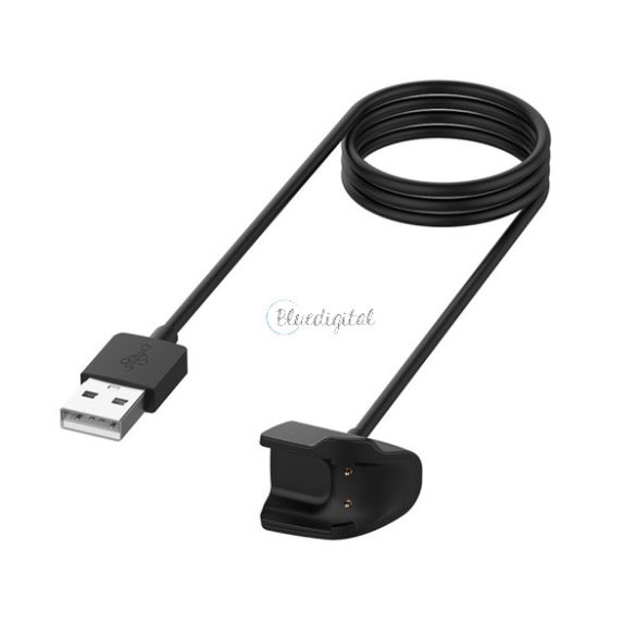 Töltőkábel USB (mágneses, 100cm) FEKETE Samsung Galaxy Fit 2 (SM-R220)