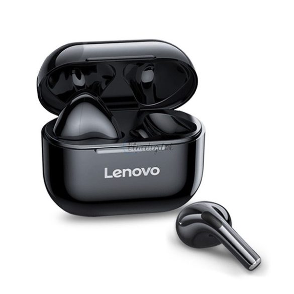 LENOVO LIVEPODS LP40 bluetooth fülhallgató SZTEREO (v5.0, TWS, mikrofon, zajszűrő + töltőtok) FEKETE