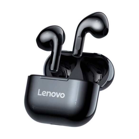 LENOVO LIVEPODS LP40 bluetooth fülhallgató SZTEREO (v5.0, TWS, mikrofon, zajszűrő + töltőtok) FEKETE