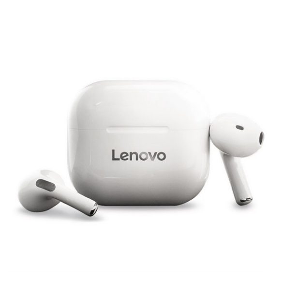 LENOVO LIVEPODS LP40 bluetooth fülhallgató SZTEREO (v5.0, TWS, mikrofon, zajszűrő + töltőtok) FEHÉR