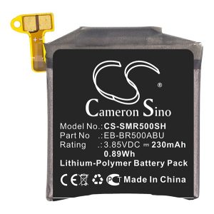 CAMERON SINO Li-Polymer akku (3.85V/230mAh, Samsung EB-BR500ABU kompatibilis) FEKETE Samsung Galaxy Watch Active (SM-R500N)